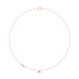 Photo of Lisa "E" 1/8 Carat T.W. Lab Grown Diamond Pendant 10K Rose Gold [CP1942R]