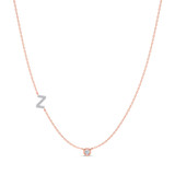Photo of Lisa "Z" 1/7 Carat T.W. Lab Grown Diamond Pendant 10K Rose Gold [CP1963R]
