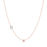 Photo of Lisa "N" 1/7 Carat T.W. Lab Grown Diamond Pendant 14K Rose Gold [CP1951R]