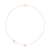 Photo of Lisa "K" 1/7 CT. T.W. Lab Grown Diamond Pendant 14K Rose Gold [CP1948R]