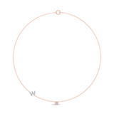 Photo of Lisa "W" 1/6 CT. T.W. Lab Grown Diamond Pendant 14K Rose Gold [CP1960R]
