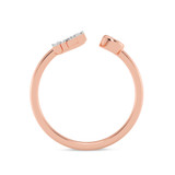Photo of Lisa "R" 1/8 ct tw. Lab Grown Diamond Ring 14K Rose Gold [FR1955R]