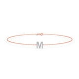 Photo of Lisa "M" 1/10 CT. T.W. Lab Grown Diamond Bracelet 10K Rose Gold [BC1950R]
