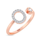 Photo of Lisa "O" 1/8 ct tw. Lab Grown Diamond Ring 10K Rose Gold [FR1952R]