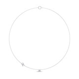 Photo of Lisa "H" 1/7 Carat T.W. Lab Grown Diamond Pendant 14K White Gold [CP1945W]