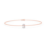 Photo of Lisa "S" 1/15 Carat T.W. Lab Grown Diamond Bracelet 14K Rose Gold [BC1956R]