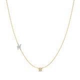 Photo of Lisa "K" 1/7 Carat T.W. Lab Grown Diamond Pendant 10K Yellow Gold [CP1948Y]