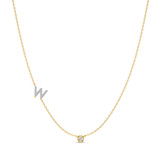 Photo of Lisa "W" 1/6 CT. T.W. Lab Grown Diamond Pendant 10K Yellow Gold [CP1960Y]