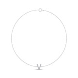 Photo of Lisa "V" 1/15 Carat T.W. Lab Grown Diamond Bracelet 14K White Gold [BC1959W]