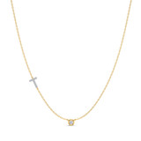 Photo of Lisa "T" 1/8 CT. T.W. Lab Grown Diamond Pendant 14K Yellow Gold [CP1957Y]