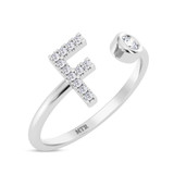 Photo of Lisa "F" 1/10 ct tw. Lab Grown Diamond Ring 14K White Gold [FR1943W]