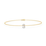 Photo of Lisa "S" 1/15 CT. T.W. Lab Grown Diamond Bracelet 14K Yellow Gold [BC1956Y]