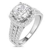 Photo of Stella 2 1/6 ct tw. Lab Grown Diamond Round Solitaire Engagement Ring 14K White Gold [BT1666WE-L125]