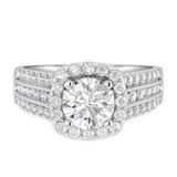 Photo of Stella 3 1/3 ct tw. Lab Grown Diamond Round Solitaire Trio Set 14K White Gold [BT1666WE-L125]