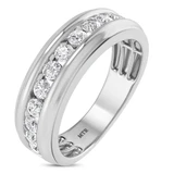 Photo of Stella 3 1/3 ct tw. Lab Grown Diamond Round Solitaire Trio Set 14K White Gold [BT1666WM]