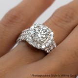 Photo of Stella 2 3/8 ct tw. Lab Grown Round Solitaire Bridal Set 10K Rose Gold [BR1666R-L125]