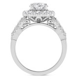 Photo of Dorah 3 1/5 ct tw. Lab Grown Diamond Oval Solitaire Engagement Ring 14K White Gold [BT1667WE-I195]