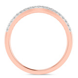 Photo of Dorah 1 1/10 ct tw. Lab Grown Diamond Wedding Band Set 14K Rose Gold [BT1667RL]