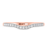Photo of Dorah 1/3 ct tw. Lab Grown Diamond Same Sex Ladies Band Set 14K Rose Gold [BT1667RL]
