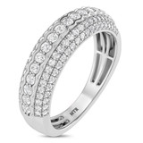 Photo of Dorah 1 1/10 ct tw. Lab Grown Diamond Wedding Band Set 10K White Gold [BT1667WM]