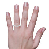 Photo of Faye 1 1/2 ct tw. Lab Grown Diamond Wedding Band Set 10K Rose Gold [BT1675RL] [HT]