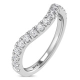 Photo of Faye 1/2 ct tw. Lab Grown Diamond Ladies Band 14K White Gold [BT1675WL]