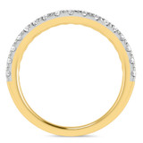 Photo of Faye 1 1/2 ct tw. Lab Grown Diamond Wedding Band Set 14K Yellow Gold [BT1675YL]