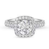 Photo of Faye 4 1/4 ct tw. Lab Grown Diamond Round Solitaire Trio Set 14K White Gold [BT1675WE-L195]
