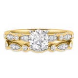 Photo of Effie 1 1/2 ct tw. Lab Grown Diamond Round Solitaire Bridal Set 10K Yellow Gold [BR1662Y-L095]
