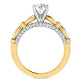 Photo of Effie 1 1/2 ct tw. Lab Grown Diamond Round Solitaire Bridal Set 10K Yellow Gold [BT1662YE-L095]