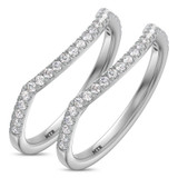 Photo of Poul 1/3 ct tw. Lab Grown Diamond Same Sex Ladies Band Set 14K White Gold [WL1670W]