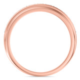 Photo of Poul 3/4 ct tw. Lab Grown Diamond Same Sex Mens Band Set 10K Rose Gold [BT1670RM]