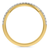Photo of Poul 1/3 ct tw. Lab Grown Diamond Same Sex Ladies Band Set 10K Yellow Gold [BT1670YL]