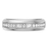 Photo of Poul 3/4 ct tw. Lab Grown Diamond Same Sex Mens Band Set 10K White Gold [BT1670WM]