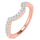 Photo of Ergo 4 ct tw. Lab Grown Diamond Oval Solitaire Trio Set 14K Rose Gold [BT1684RL]
