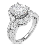 Photo of Ergo 4 ct tw. Lab Grown Diamond Oval Solitaire Trio Set 14K White Gold [BT1684WE-I195]