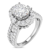 Photo of Ergo 4 ct tw. Lab Grown Diamond Oval Solitaire Trio Set 14K White Gold [BT1684WE-I195]
