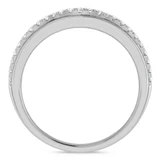 Photo of Ergo 4 ct tw. Lab Grown Diamond Oval Solitaire Trio Set 14K White Gold [BT1684WM]
