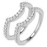 Photo of Ergo 1/2 ct tw. Lab Grown Diamond Same Sex Ladies Band Set 10K White Gold [WL1684W]