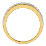 Photo of Ergo 3/4 ct tw. Lab Grown Diamond Wedding Band Set 10K Yellow Gold [BT1684YM]