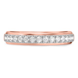 Photo of Evie 7/8 ct tw. Lab Grown Diamond Wedding Band Set 14K Rose Gold [BT1673RM]