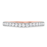 Photo of Evie 7/8 ct tw. Lab Grown Diamond Wedding Band Set 10K Rose Gold [BT1673RL]