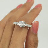 Photo of Clarus 2 1/2 ct tw. Lab Grown Diamond Round Solitaire Engagement Ring 10K White Gold [BT1660WE-L145]