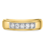 Photo of Clarus 1/2 ct tw. Lab Grown Diamonds Mens Band 14K Yellow Gold [BT1660YM]