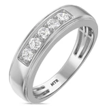 Photo of Clarus 4 ct tw. Lab Grown Diamond Round Solitaire Trio Set 14K White Gold [BT1660WM]
