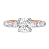 Photo of Clarus 4 ct tw. Lab Grown Diamond Round Solitaire Trio Set 10K Rose Gold [BT1660RE-L145]