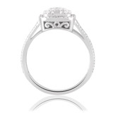 Photo of Kai 7/8 CT. T.W. Diamond Fancy Cluster Bridal Set 14K White Gold [BT483WE-C000]