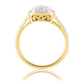 Photo of Kai 1 1/2 ct tw. Diamond Fancy Cluster Trio Set 10K Yellow Gold [BT483YE-C000]