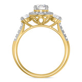 Photo of Nino 1 1/2 ct tw. Lab Grown Diamond Round Solitaire Engagement Ring 14K Yellow Gold [BT1680YE-L070]