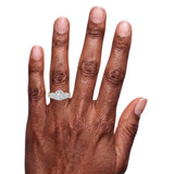 Photo of Nino 2 1/4 ct tw. Lab Grown Diamond Round Solitaire Trio Set 14K Yellow Gold [BR1680Y-L070] [HT-4]